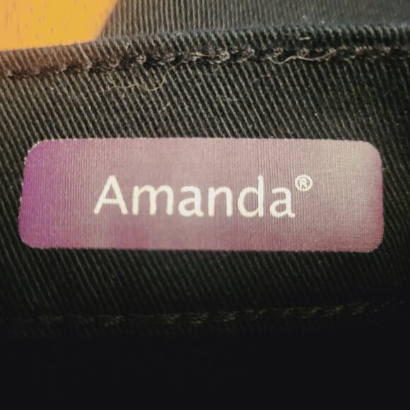 Gloria Vanderbilt ~ Sz 14P ~ “Amanda” Straight Leg Pants/Jeans~Excellent Condion - Picture 8 of 9